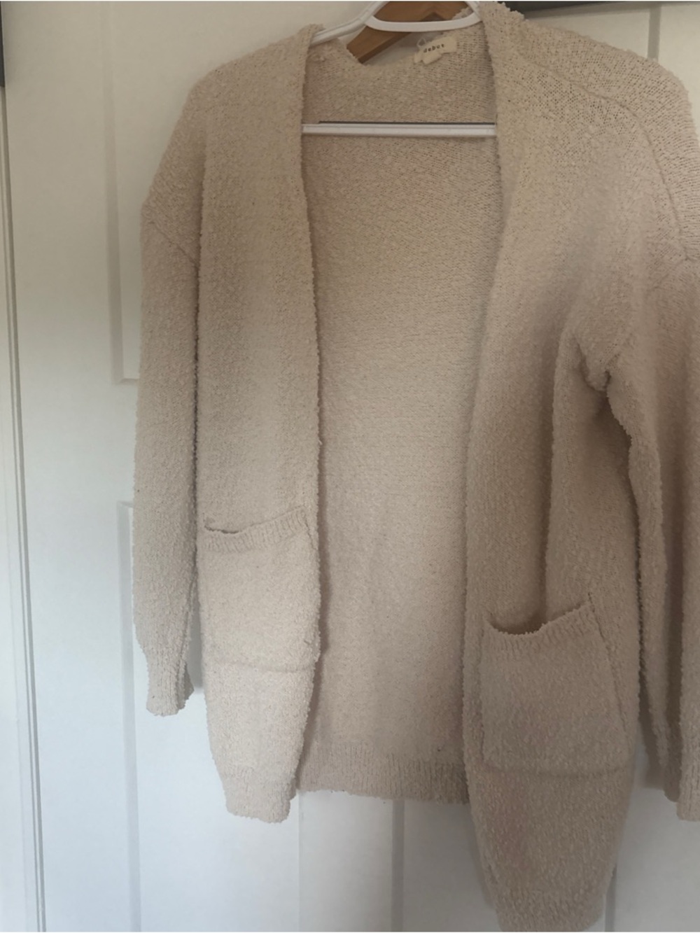 Cozy Cream Open-Front Women's Cardigan Sweater